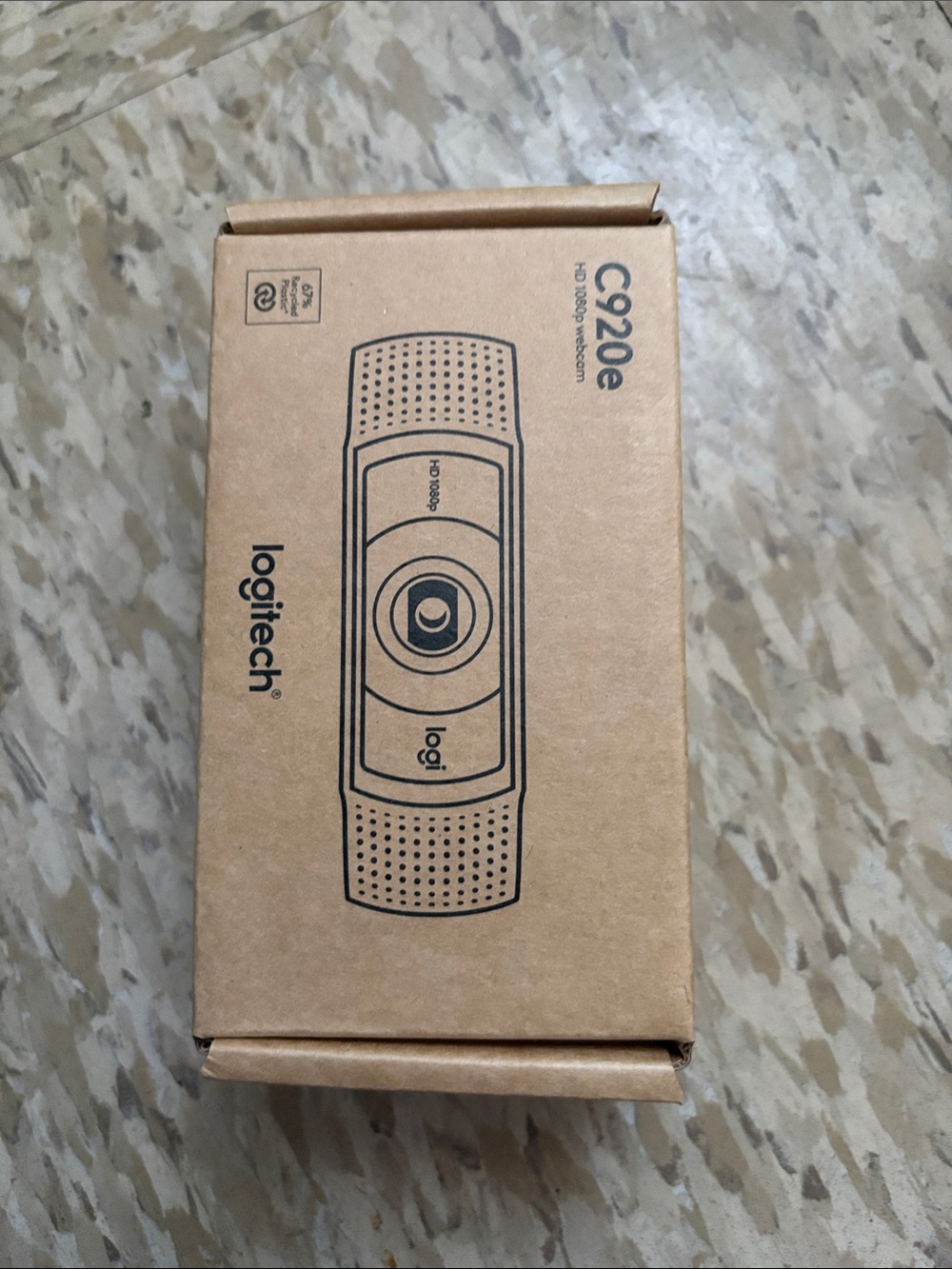 Logitech C920e HD Webcam - Brown Packaging